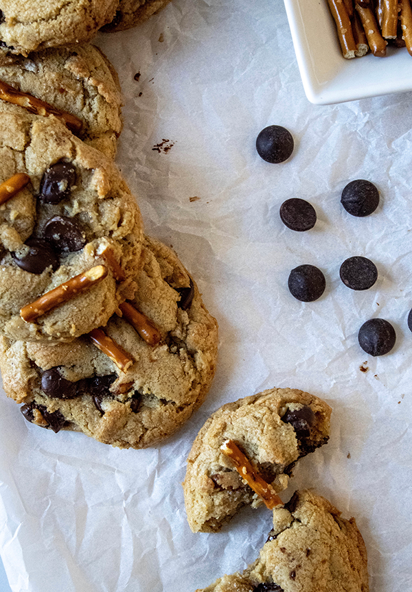 Chocolate Chip Salted Pretzel Cookie Recipe