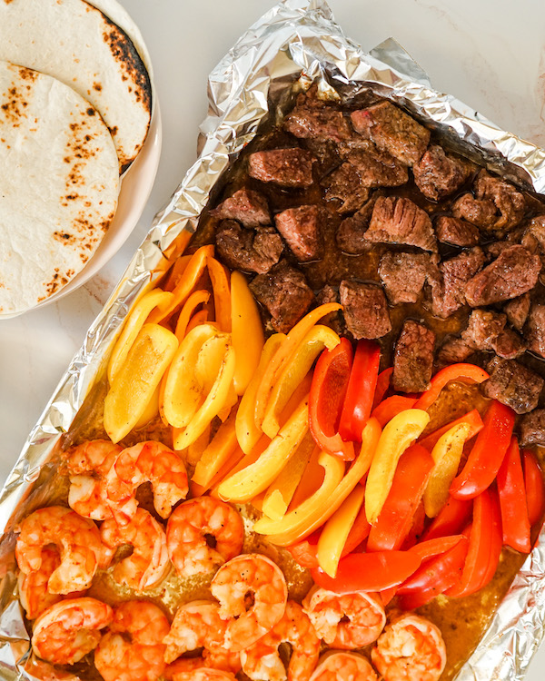 Sheet Pan Steak and Shrimp Fajitas BillieJo's Kitchen